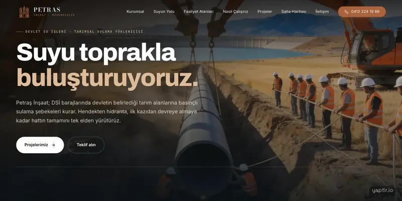 Petraş İnşaat ekran görüntüsü